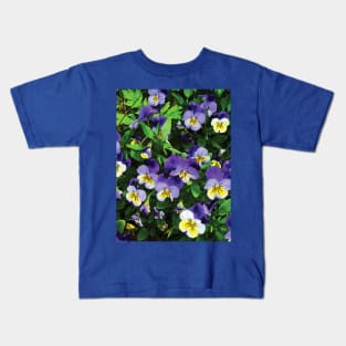 Pansies Kids T-Shirt